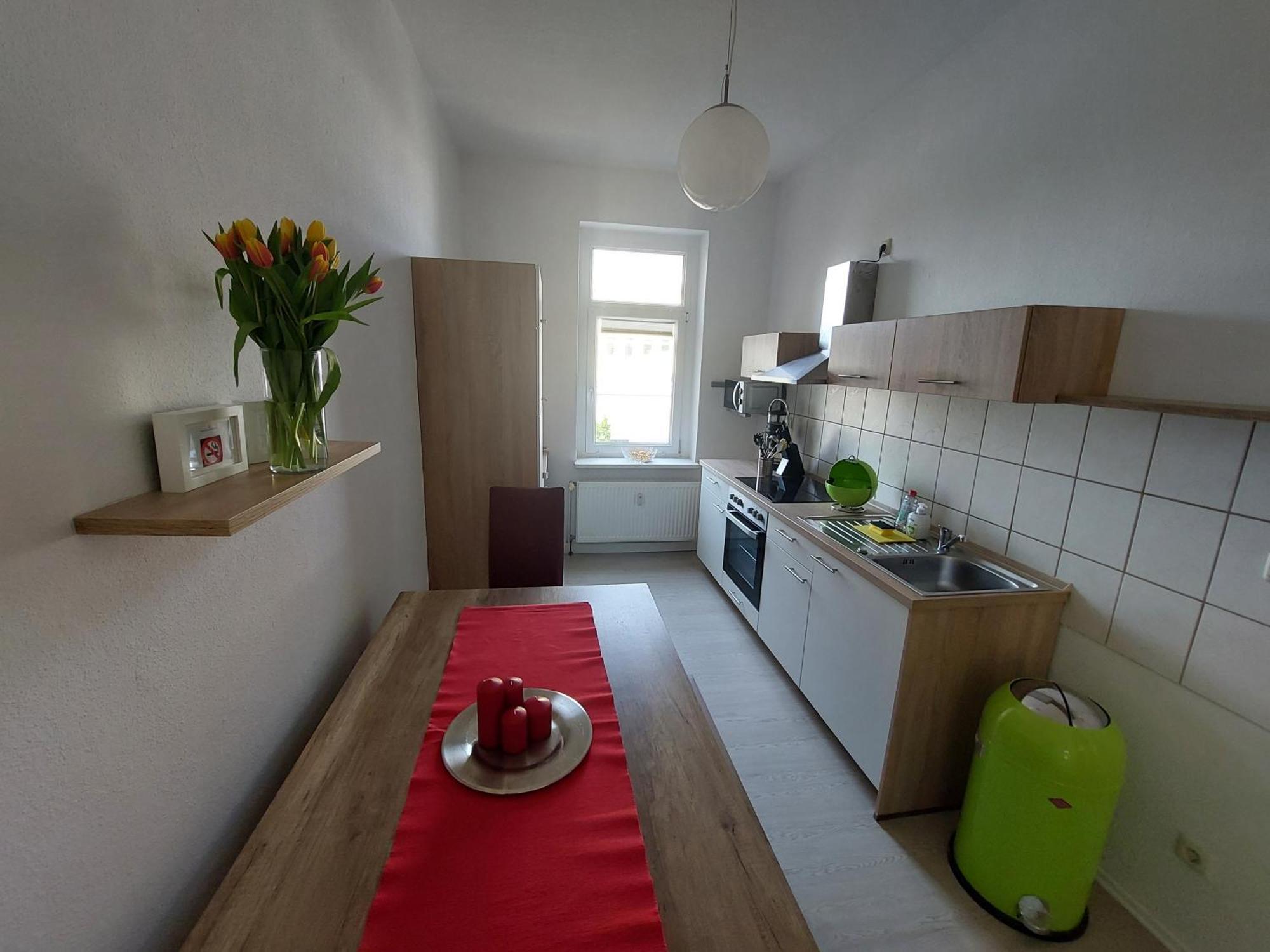 Schoene Zwei-Zimmer-Wohnung "W2" Mit 4 Einzelbetten Und Wlan In Zwenkau Bei Leipzig Im Neuseenland Pokój zdjęcie